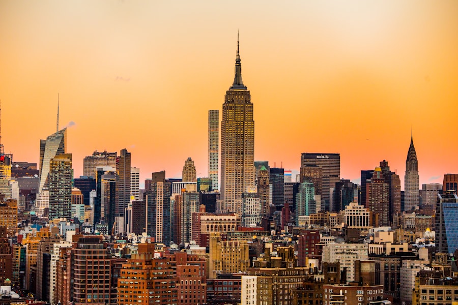 New York City skyline with the Empire State Building